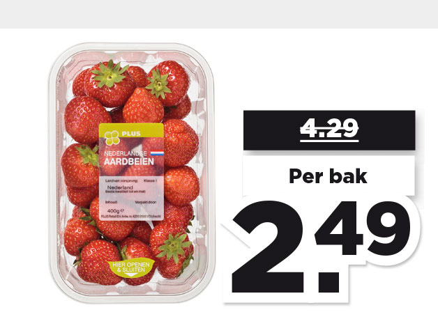 PLUS Hollandse aardbeien | Bekijk aanbieding