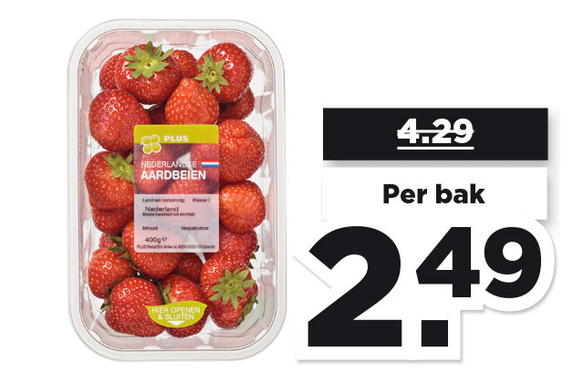 PLUS Hollandse aardbeien | Bekijk aanbieding