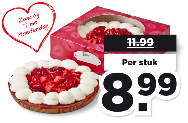 PLUS Aardbeienvlaai met slagroom | Bekijk aanbieding