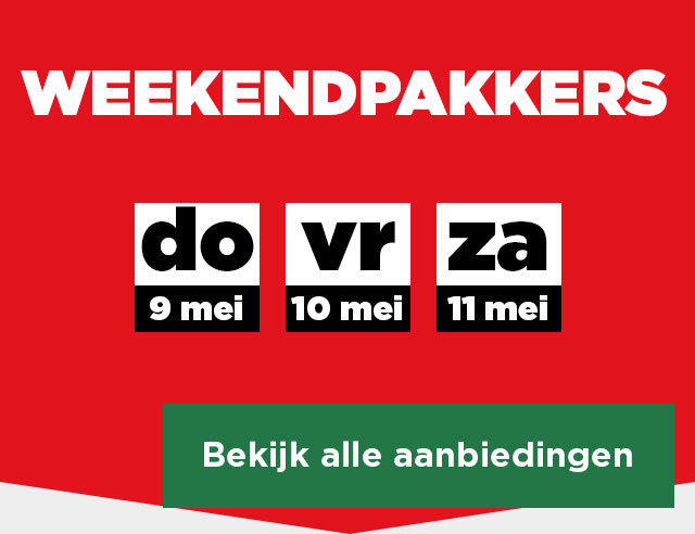 WEEKENDPAKKERS | Bekijk alle aanbiedingen