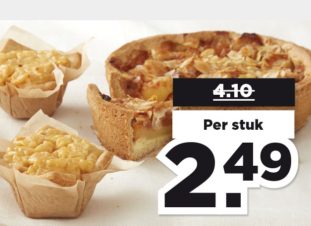 PLUS Bourgondische appeltaart of mini appeltaartjes | Bekijk aanbieding