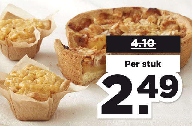 PLUS Bourgondische appeltaart of mini appeltaartjes | Bekijk aanbieding