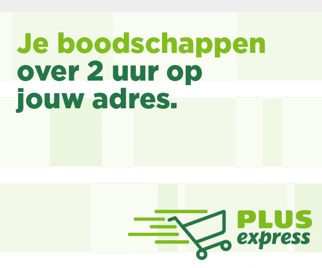 PLUS Express | Je boodschappen over 2 uur op jouw adres. | Meer uitleg