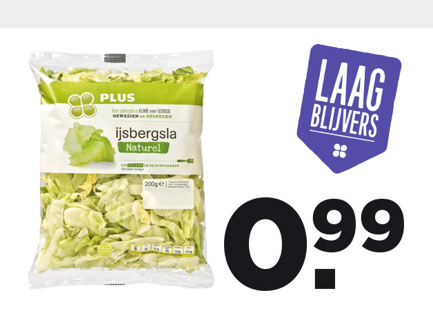 PLUS IJsbergsla | Bekijk Laagblijvers