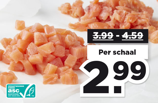 PLUS Gerookte zalmblokjes of zalmsnippers | Bekijk aanbieding