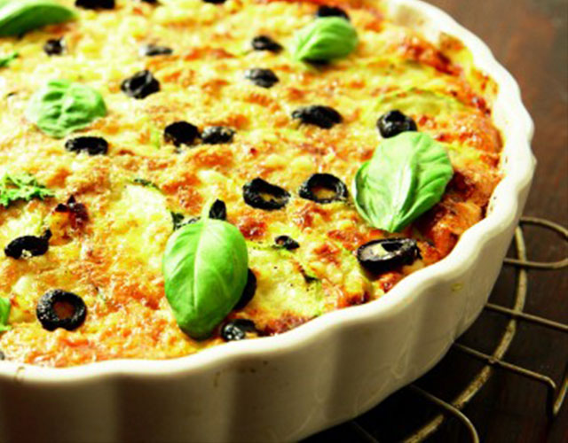 Ovenschotel van courgette en tomaat | Naar recept