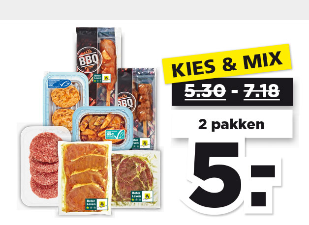 BBQ vlees, vis of vega | Bekijk aanbieding