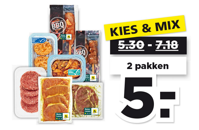 BBQ vlees, vis of vega | Bekijk aanbieding