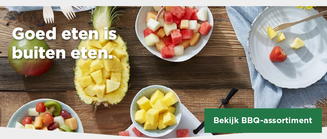 Goed eten is buiten eten. | Bekijk BBQ-assortiment