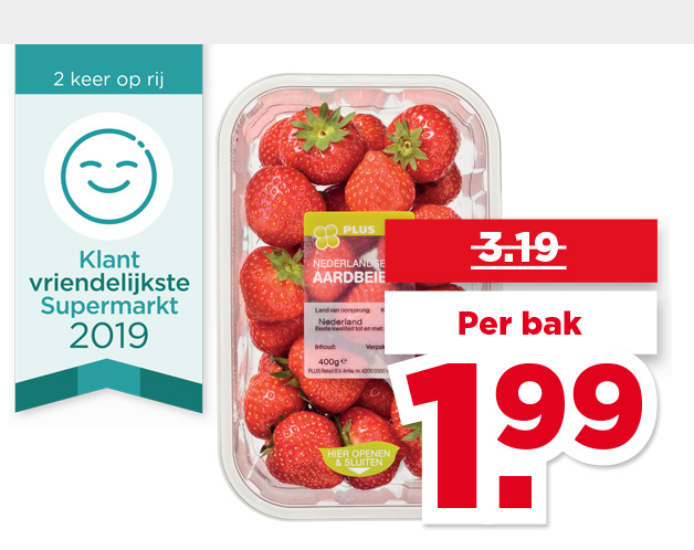 PLUS Hollandse aardbeien | Bekijk aanbieding