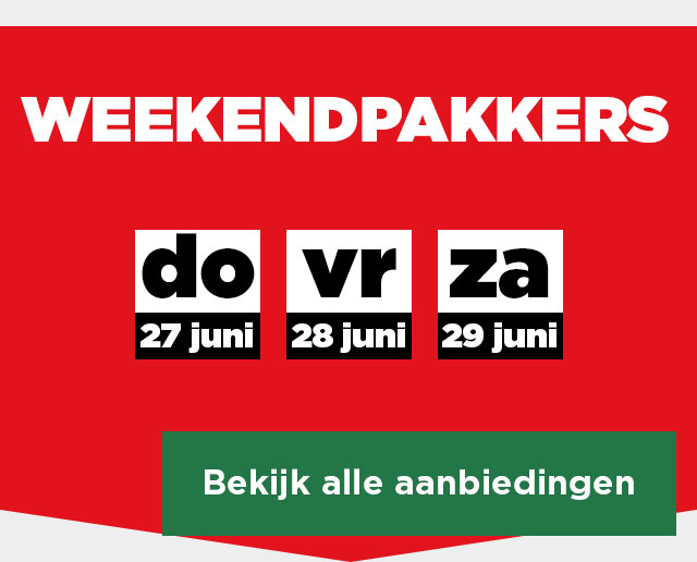 WEEKENDPAKKERS | Bekijk alle aanbiedingen
