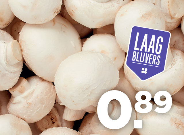 Champignons wit | Bekijk Laagblijvers