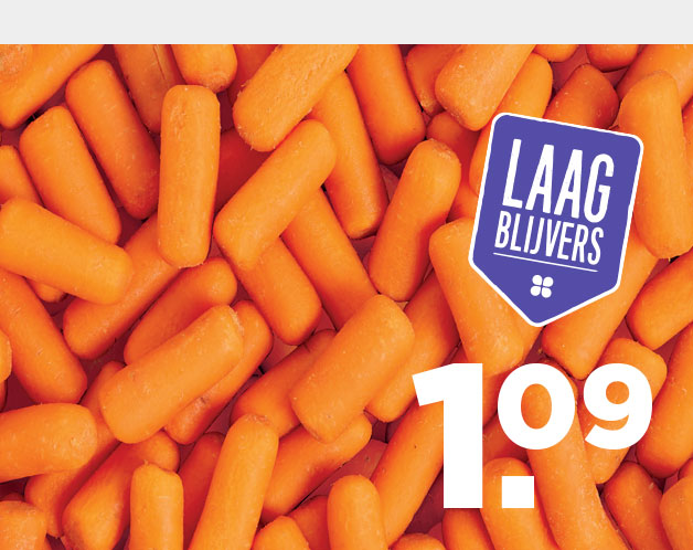 PLUS Geschrapte worteltjes | Bekijk Laagblijvers