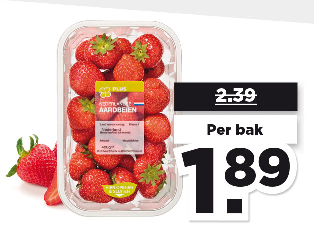 PLUS Hollandse Aardbeien | Bekijk aanbieding