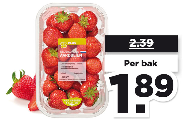 PLUS Hollandse Aardbeien | Bekijk aanbieding