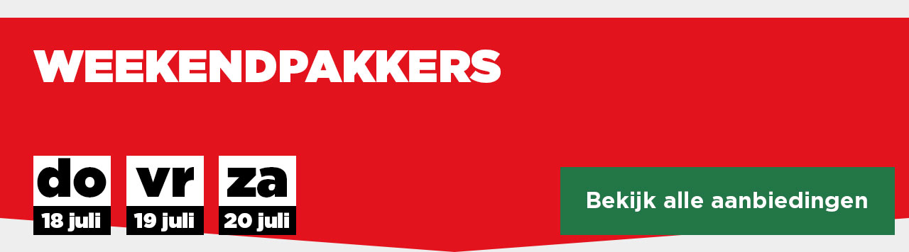 WEEKENDPAKKERS | Bekijk alle aanbiedingen