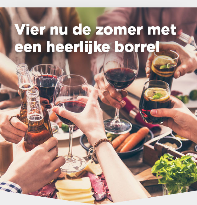 Vier nu de zomer met een heerlijke borrel