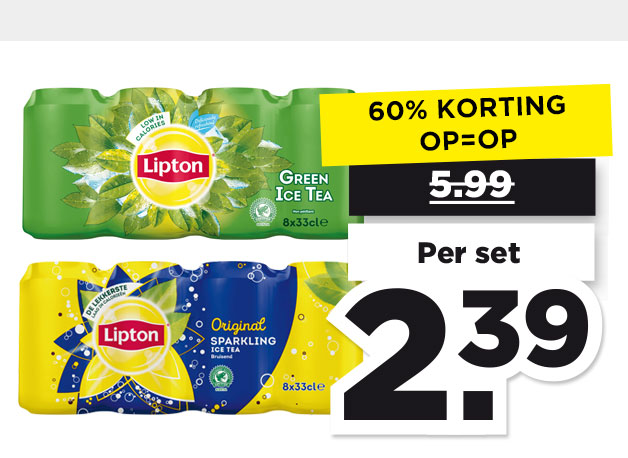 Lipton Ice Tea green of sparkling | Bekijk aanbieding