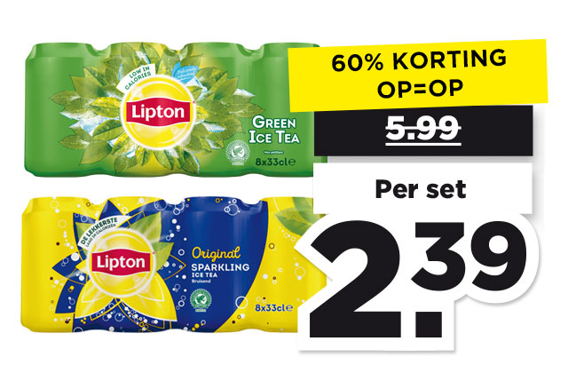 Lipton Ice Tea green of sparkling | Bekijk aanbieding
