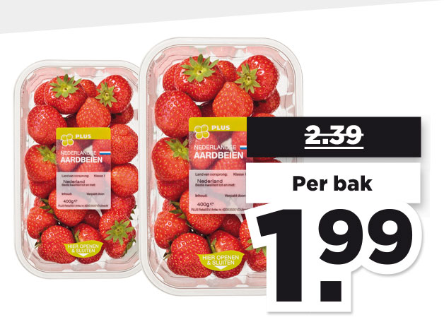 PLUS Aardbeien | Bekijk Weekendpakker