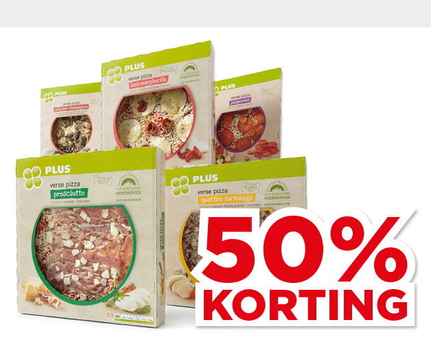 PLUS Verse pizza in doos | Bekijk aanbieding