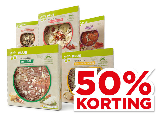 PLUS Verse pizza in doos | Bekijk aanbieding