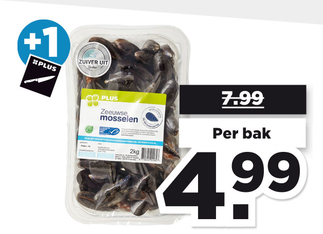 PLUS Oosterschelde mosselen | Bekijk aanbieding