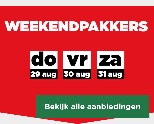 WEEKENDPAKKERS | Bekijk alle aanbiedingen