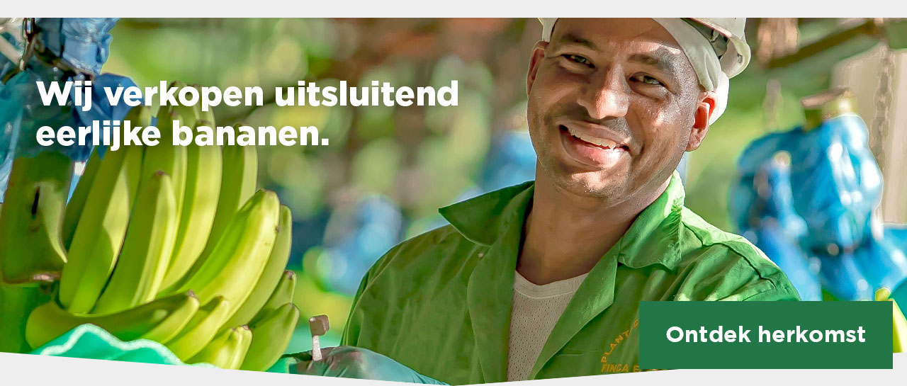 Wij verkopen uitsluitend eerlijke bananen. | Ontdek herkomst