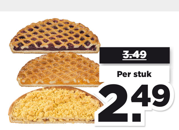 Alle PLUS Halve raster- of kruimelvlaaien | Bekijk aanbieding
