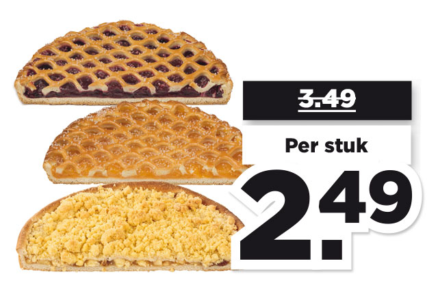 Alle PLUS Halve raster- of kruimelvlaaien | Bekijk aanbieding
