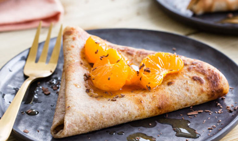 Gezonde crêpes suzette | Bekijk recept
