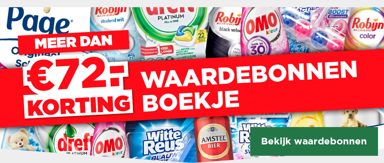 WAARDEBONNENBOEKJE | MEER DAN € 72.- KORTING | Bekijk waardebonnen