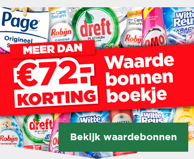 WAARDEBONNENBOEKJE | MEER DAN € 72.- KORTING | Bekijk waardebonnen
