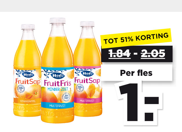 Alle Hero Fruitsap | Bekijk aanbieding