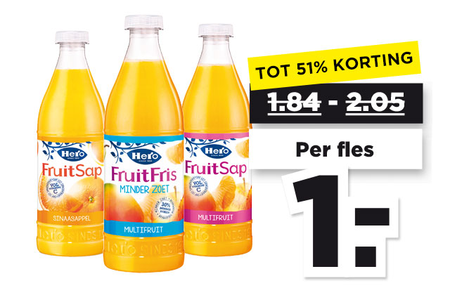 Alle Hero Fruitsap | Bekijk aanbieding