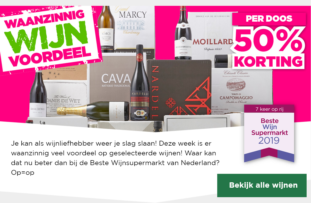 Waanzinnig Wijn Voordeel | Je kan als wijnliefhebber weer je slag slaan! Deze week is er waanzinnig veel voordeel op geselecteerde wijnen! Waar kan dat nu beter dan bij de Beste Wijn Supermarkt van Nederland? Op=op | Bekijk alle wijnen