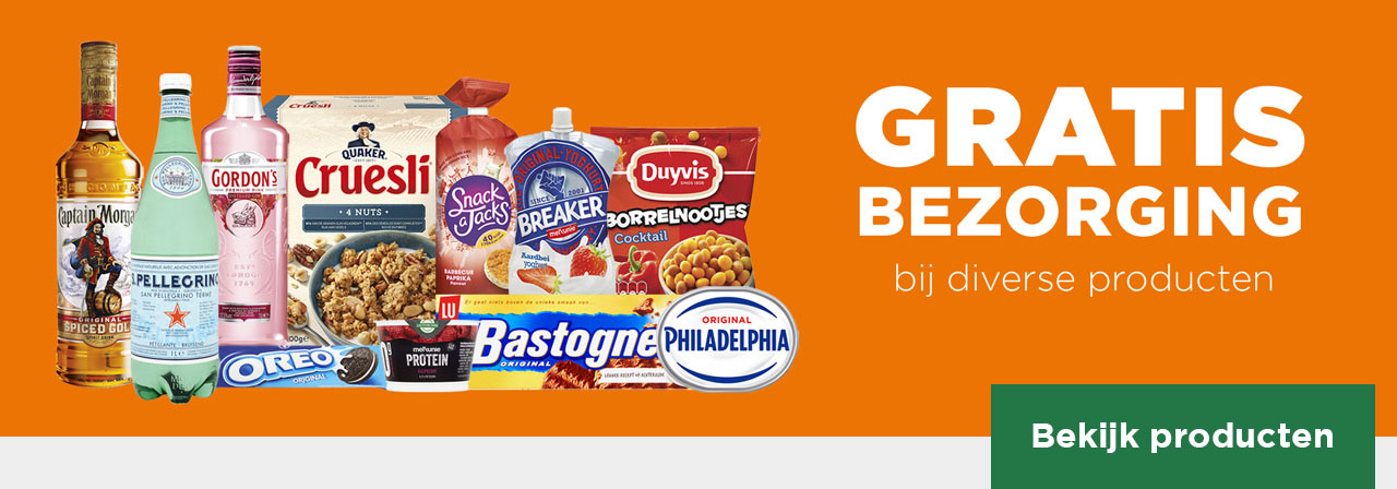 GRATIS BEZORGING bij diverse producten | Bekijk producten