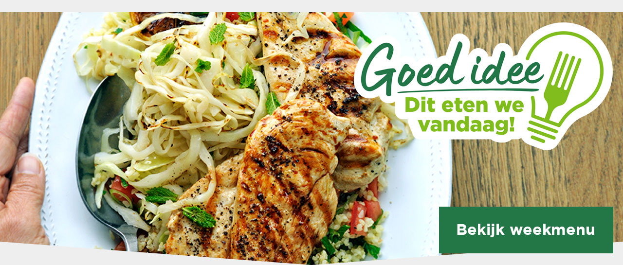 Goed idee | Dit eten we vandaag! | Bekijk weekmenu