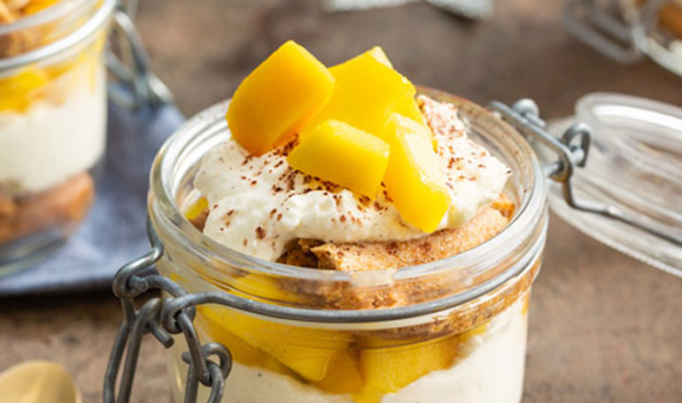 Frisse mango tiramisu | Naar recept