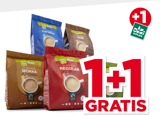 PLUS Koffiepads | Bekijk aanbieding