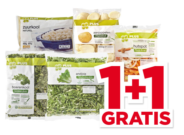 PLUS Boerenkool, hutspot of zuurkool, andijvie fijn of kookaardappelen stamppot | Bekijk aanbieding