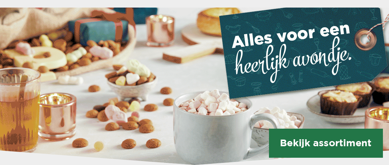 Alles voor een heerlijk avondje. | Bekijk assortiment