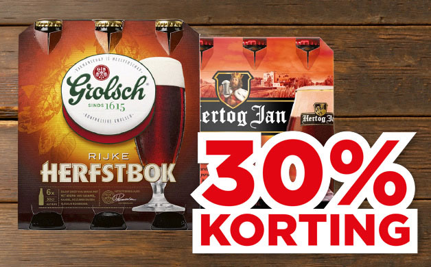 Bavaria, Hertog Jan of Grolsch Herfstbok | Bekijk aanbieding
