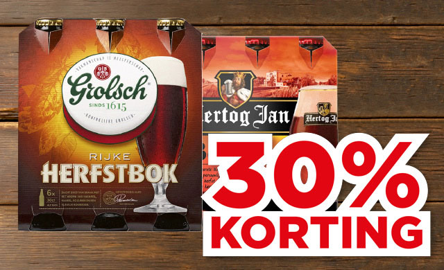 Bavaria, Hertog Jan of Grolsch Herfstbok | Bekijk aanbieding