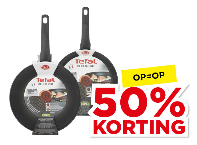 Alle Tefal Delicia Pro koeken- of wokpannen | Bekijk aanbieding