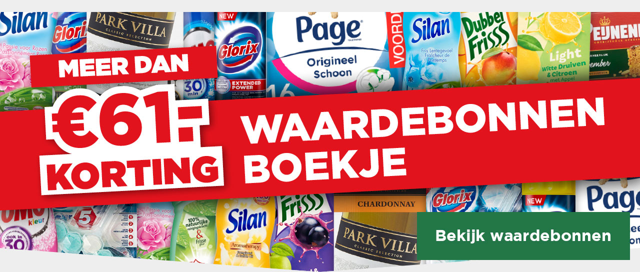 MEER DAN €61.- KORTING | WAARDEBONNENBOEKJE | Bekijk waardebonnen