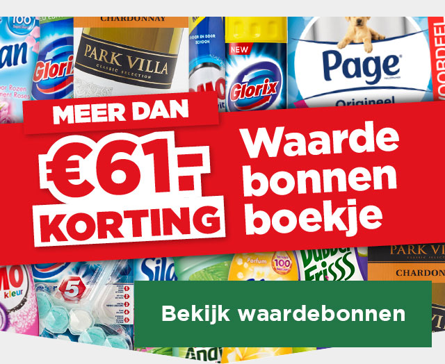 MEER DAN €61.- KORTING | WAARDEBONNENBOEKJE | Bekijk waardebonnen