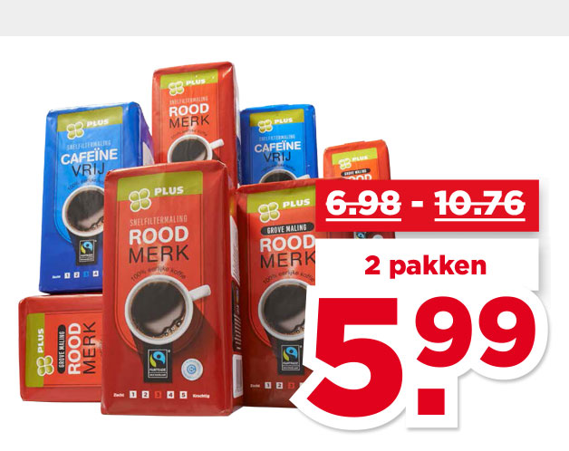 PLUS Snelfilter koffie | Bekijk aanbieding