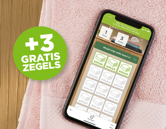 Spaar extra snel met de PLUS app | Download de app